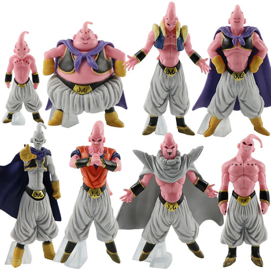 8pcs/Set Dragon Ball Z Anime Figure Majin Buu Fat Buu PVC Action Figures Collection Model Toys Children Adult Gifts Anime Statue