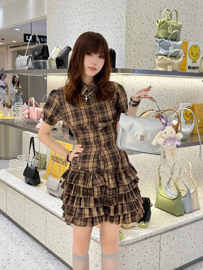 Harajuku Dress 2-Piece Set Sexy Y2k Vintage Mini Skirt Slim Elegant Party Dresses Goth Punk Aesthetic Basics Summer Hot Girl 90s