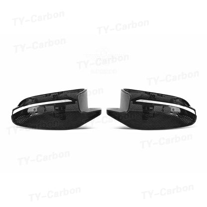 Real Dry Carbon Fiber Side Door Mirror Cover for BMW M2 G87 M3 G80 M4 G82 G83 G42 Replacement Rear View Mirror Car Accessories