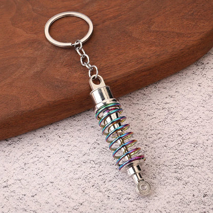 Stainless Steel Car Keychains Brake Disc Turbocharger Gear Design Keyrings Creative Mechanical Car Parts Keychain Gift for Men