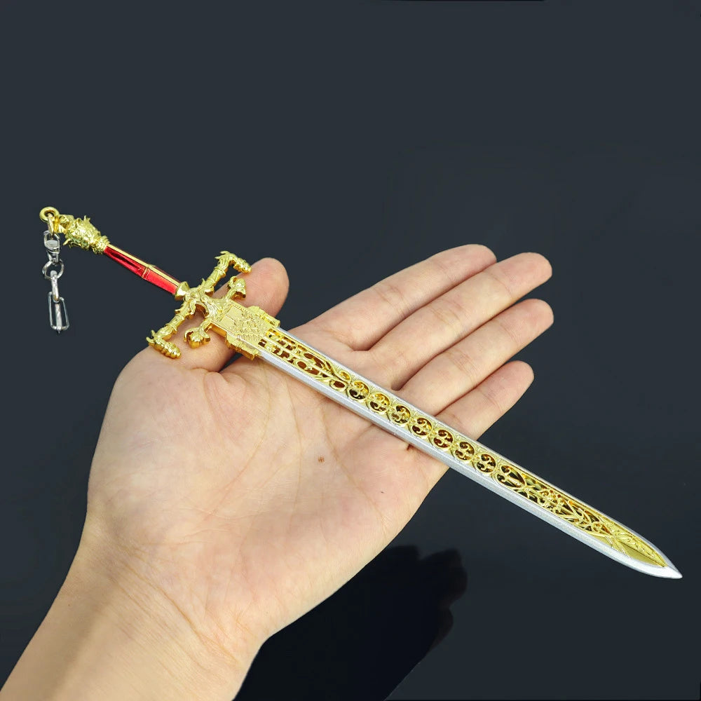 Mini Dark Moon Sword Keychain ER Game Peripherals Ranni Hand of Malenia Moonveil Sword Model Key Ring llavero Gift Toys