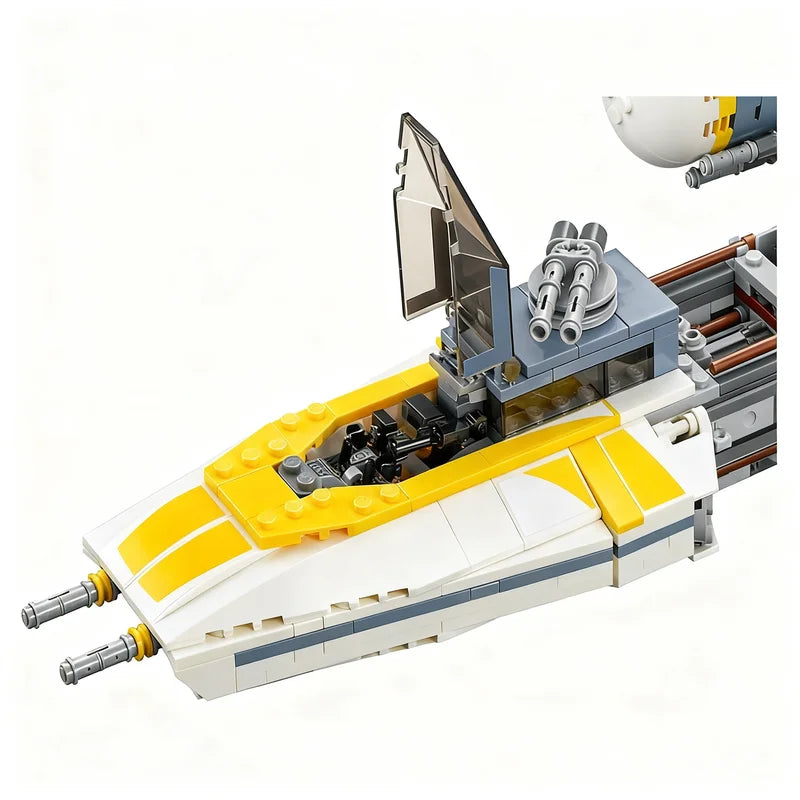 1967PCS Y-Wing Starfighter Space War Military MOC SpaceShip Battle Model Custom Puzzles Architecture DIY Assembly Model Toy Gift