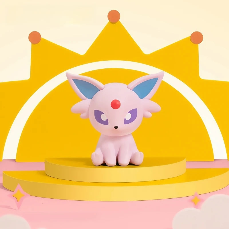 Original Pokemon Eeveelution Mini Action Figures Eevee Sylveon Espeon Toys Mini Model Decorative Ornaments Cute Birthday Gift