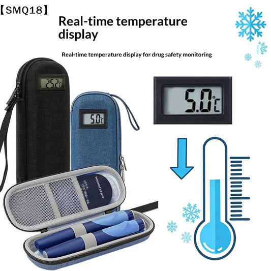 Insulin Cooler Travel Case Waterproof Insulin Cooling Bag With  Display Medicine Organizer Bag For Diabetics【SMQ】