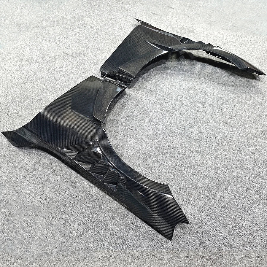 Car Front Fender Air Vent Trims For BMW M2 G87 2022+ Dry Carbon Fiber Fender Bumper Retrofit Replacement Body Kits FRP G87 M2