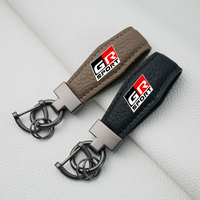 Car Key Ring Car Accessories Gift Car Keychain For Toyota GR Sport Gazoo Racing Yaris 86 Corolla Hilux Supra C-HR Accessories
