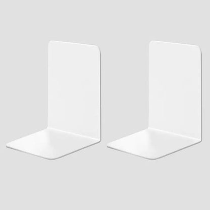 8 Pieces Bookends,Clear Bookends for Shelves,Heavy Duty Book Ends andDesktop Organizer,Book Stopper for Books/Movies/CD