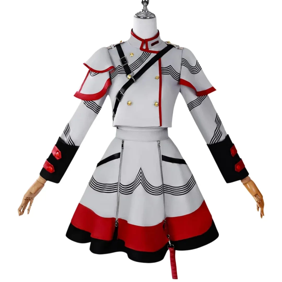 Kasane Teto Cosplay Costume Kasane Teto Uniform Kasane Teto Costumes Masquerade Women Costume and Wig