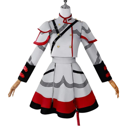 Kasane Teto Cosplay Costume Kasane Teto Uniform Kasane Teto Costumes Masquerade Women Costume and Wig