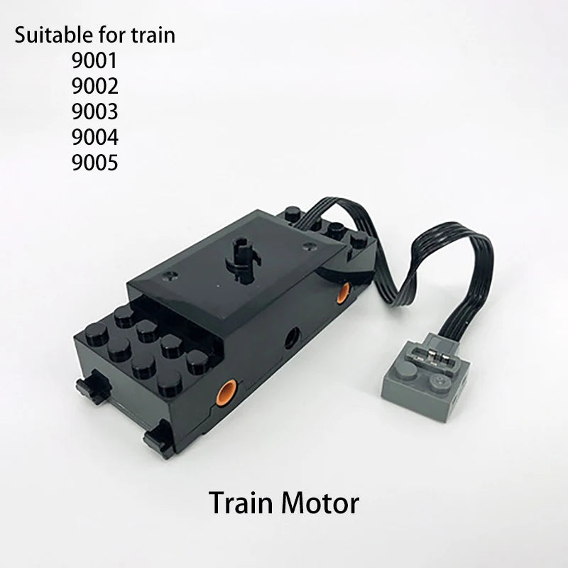 Compatible With LEGO Big Rail Car Locomotive Building Blocks Toys Model City Steampunk Era Bricks Retro Train With Power Motor