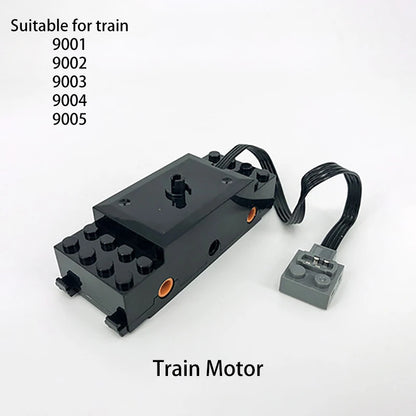 Compatible With LEGO Big Rail Car Locomotive Building Blocks Toys Model City Steampunk Era Bricks Retro Train With Power Motor