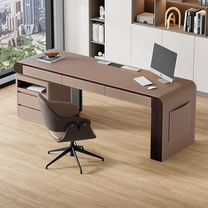 Design Luxury Computer Desks Rectangular Storage Organizer Study Gaming Desk Drawers Bedroom Escritorio Ordenador Furniture