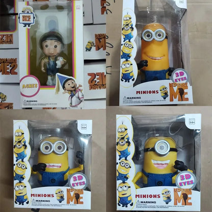 Despicable Me Agnes Minions 3D Eyes Gifts Toy Model Anime Figures Collect Ornaments