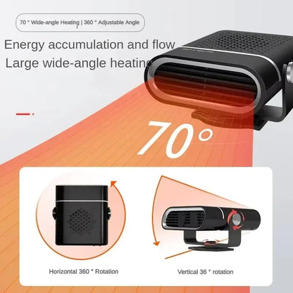 Portable Car Heater Car 12V Heater 24V Car Heater Windshield Automatic Defogging Defrost Heater Fast Heating 2025 New