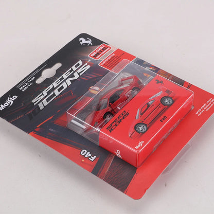 MAISTO 1:64 Ferrari F40 Card Version Alloy Model Car