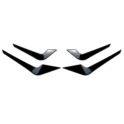 Front Bumper Side Air Vent Trims Car Intake Frame Cover Spoiler Canards Splitter For BMW 2 Series M2 F87 2016-2021 Coupe 2 Door