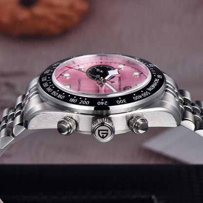 New Pink Panda Men's Watches PAGANI DESIGN Luxury Quartz Chronograph Waterproof AR Sapphire Mirror Watch For Men Luminous 2026