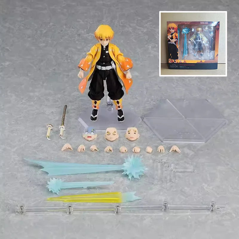 Figma DemonSlayer Articulated Action Figures Tanjiro Kamado Nezuko Zenitsu Kyojuro Rengoku Collectible Anime Model Fans hot Gift