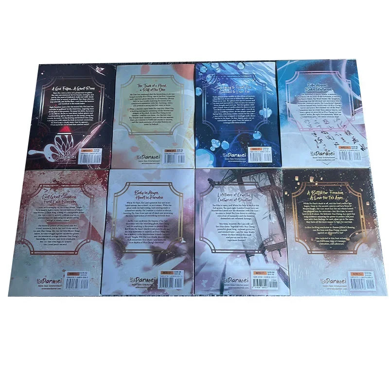 4 Books 1-4/5-8 Volume Tian Guan Ci Fu English Novel Heaven Official Blessing Mo Xiang Tong Xiu Novel Comic 4 Books