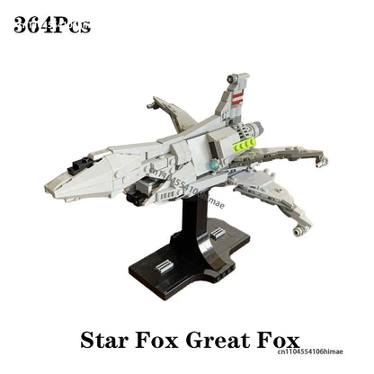 NEW Star Fox Great Fox Midi-Scale Building Block Model DIY Spaceship Military Sci-fi Movie Assembly Brick Kid Toy Christmas Gift