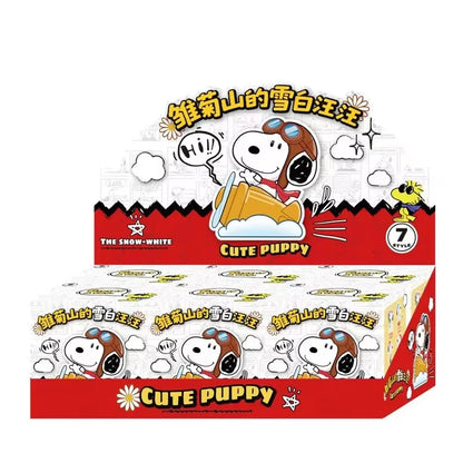 Snoopy Action Figure Blind Box Mystery Box Surprise Gift Cute Cartoon Anime Figurine Car Dashboard Decor Desktop Ornament Toys