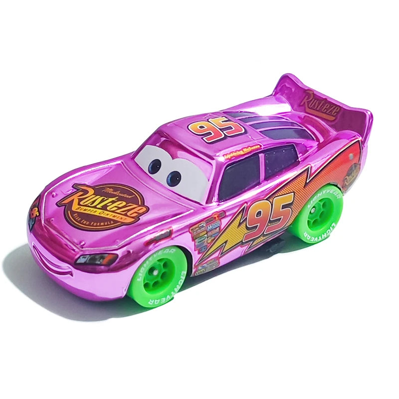 Pixar Cars Lightning McQueen Hudson Hornet Piston Cup Racer Version Metal Die Casting Model Car Racing Toys Birthday Gifts