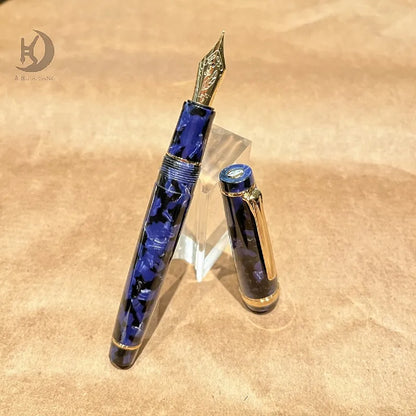 JX 21 Luxury Premium Business Writing Acrylic Calligarphy Pen, Unique Design Souvenir Fountain Pen, Ideal for Executive