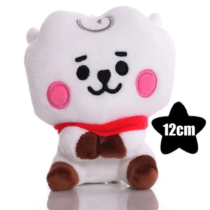 Plush Toy Tata Koay Shooky Mang Cooky Cartoon Animal Backpack Key Mobile Phone Pendant Office Relaxation Toys Friend Gift