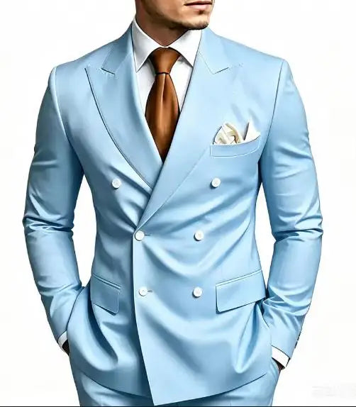 Luxury Fashion Light Suit Suit Men's Banquet Daily Casual Business suit men wedding suits for men