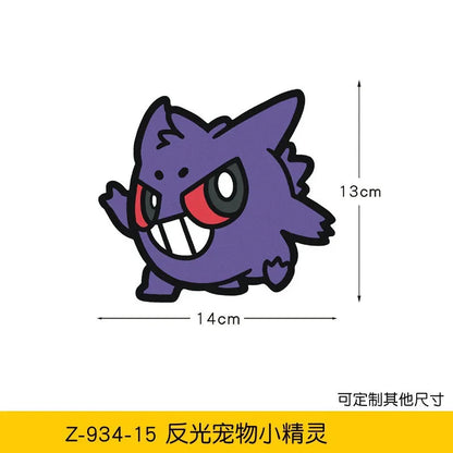 20styles Monster Elf Car Stickers Anime Figure Eevee Charmander Cute Cartoon Doll Creative Sticker Birthday Gifts