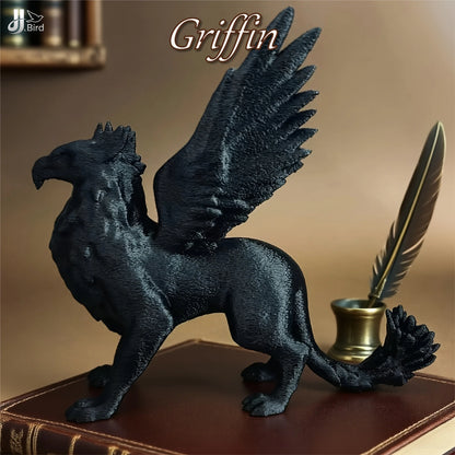 Gothic Griffin ornaments dark mythical creature modeling desktop decoration study living room creative crafts sculpture
