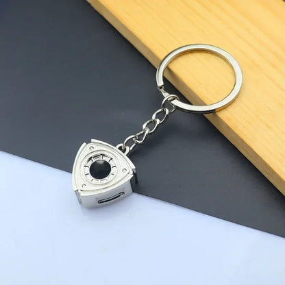 Metal Mini Car Auto Creative Wheel Keychain Parts Auto Enthusiast  Accessories KeyKeyring Ring Chain for Men Woman Lover Gift