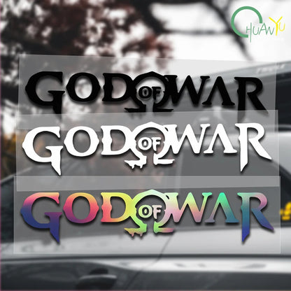 God of War Game Logo Car Stickers Personality Decal Sunscreen Die Cut Refrigerator Helmet Car Accessories