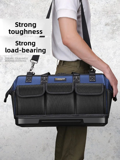WINHUNT Multifunction Hand Carry Tool Bag Heavy Duty Canvas Electrician Woodworking Repair Tool Organizer Thick Durable Storage