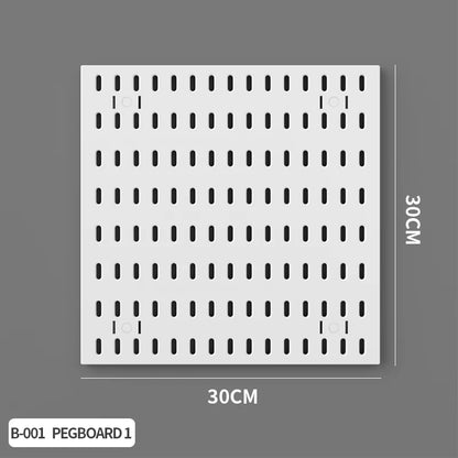 Nordic-Style Display Shelf Background Wall Storage Board: Simple Drilled Room Creative Wall Storage Pegboard Wall Combination