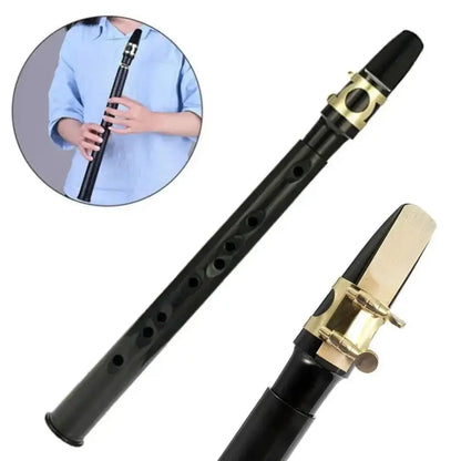 Mini Portable Saxophone Lightweight with Carrying Bag Woodwind Instrument 8-Hole Classical Pocket Saxophone