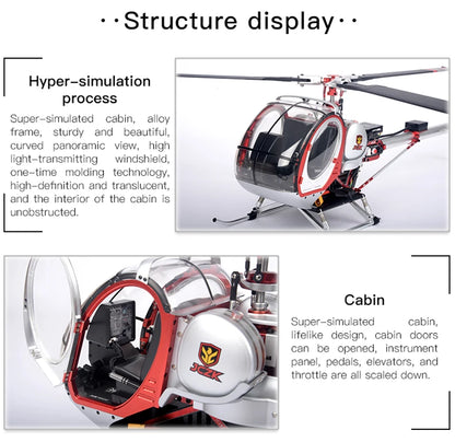 JCZK 300C PRO 470L DFC 6CH Schweizer Scale RC Helicopter RTF One-Key Return H1 Pro GPS Hover with AT9S PRO Transmitter