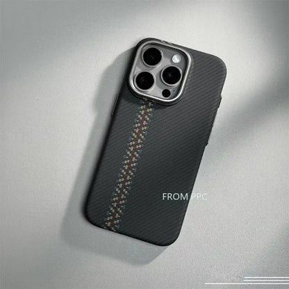 For iPhone 17 16 15 18 Pro Max Case Carbon Fiber Abstract Geometric for MagSafe Cover Magnetic Charging Shell Camera Armor Funda