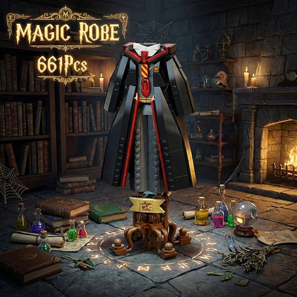 Building Blocks Magic Robe Model Medieval Magic World Creative Blocks Assembly Toys Christmas Gift Adult Brick Decoration 661Pcs