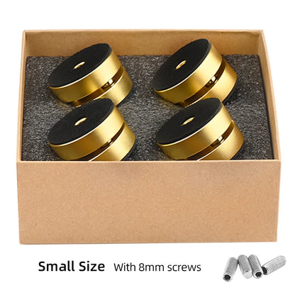 4PCS HiFi Speaker Shock Absorption Feet Spike Aluminum Alloy Steel Ball Anti-shock Absorber Foot Pad Stand Feet Holder