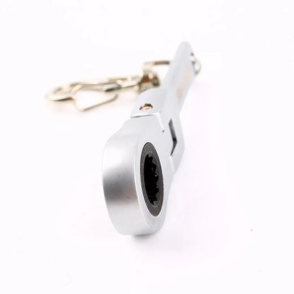 Tuningkeychains JDM Car Auto Tuning Parts 10mm Ratchet Wrench Keychain Keyring Key Ring Metal