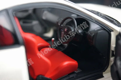 MotorHeli MH 1:18 Integra Type-R DC2 White JDM Simulation Limited Edition All Open Alloy Metal Static Car Model Toy Gift