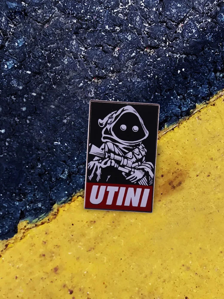 Stars War Jjawa Utini Art Badge Metal Brooch Enamel Pin