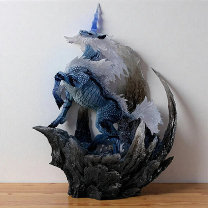 22cm Monster Hunter World Kirin Anime Figure Capcom Builder Creator's Model Glavenus/Dinovaldo/Velkhana Action Figure Doll Toys