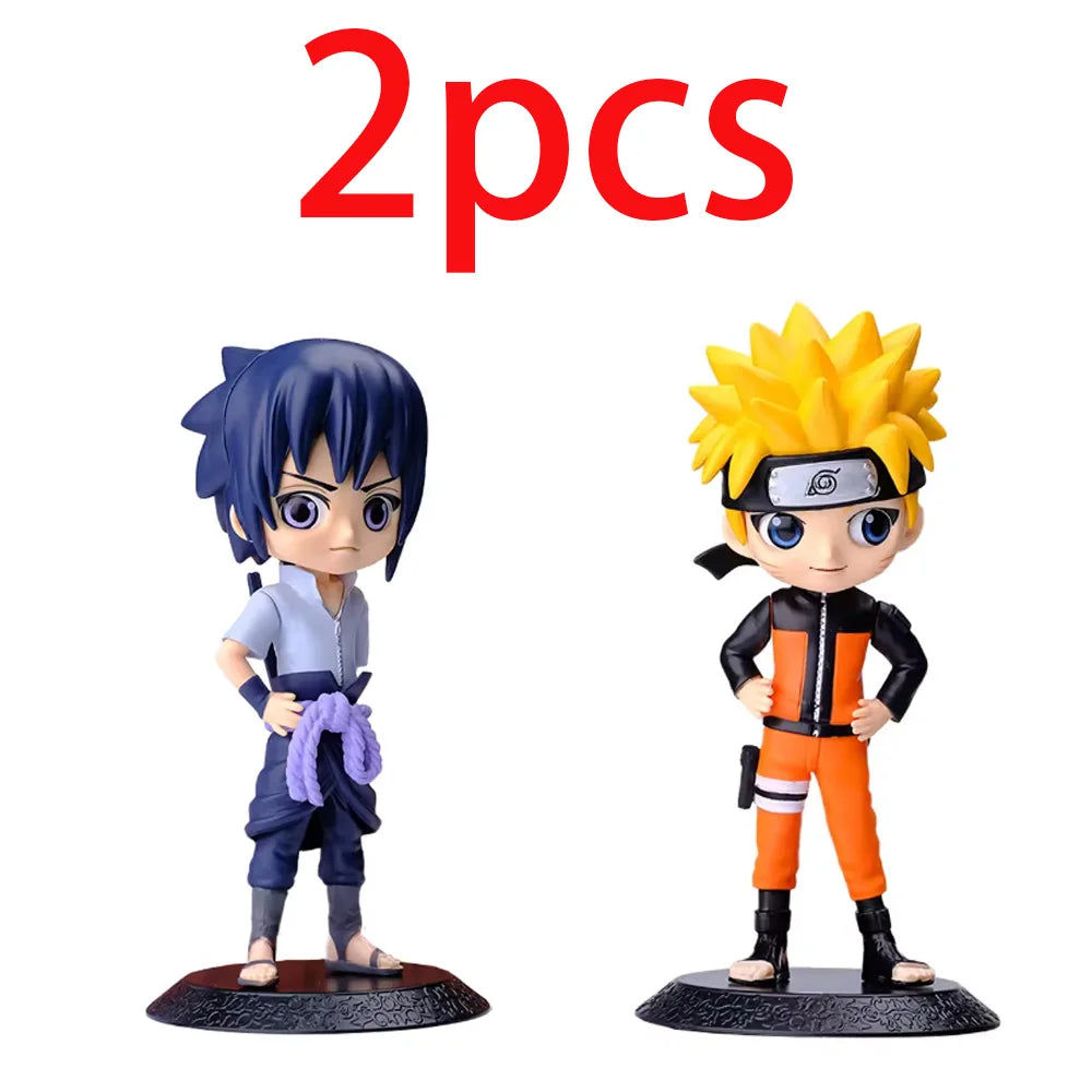 Bandai Naruto Anime Figure Shippuden Uchiha Sasuke Hatake Kakashi Namikaze Minato Action Figure Collection Model Toys Gifts