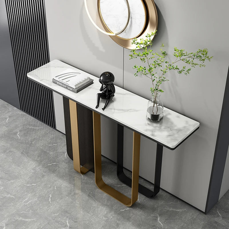 Italian Luxury Console Table Modern Minimalist Glam Premium Console Table For Hallwy Entrance Woonkamer Tafel Furniture