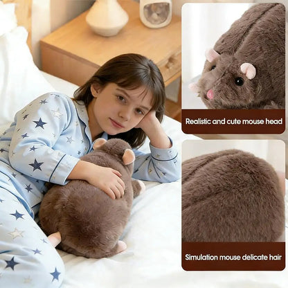 Cute 40/90cm Mouse Doll Plush Oversized Flower Branch Rat Doll Cartoon Soft Animal Figure Kids Gift Birthday Plush Animal