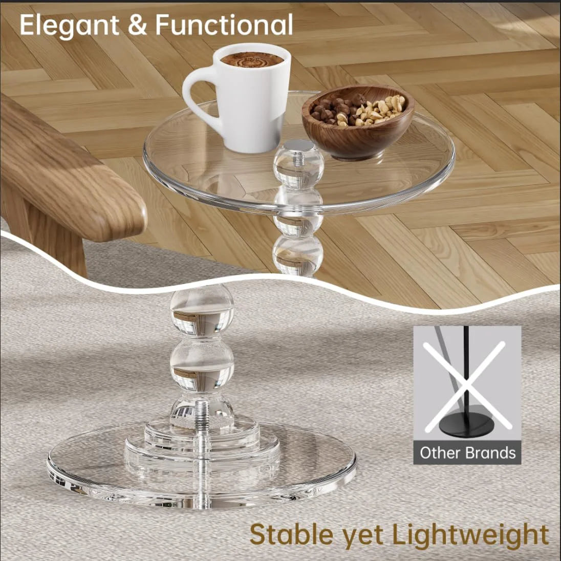 Transparent Acrylic Side Table