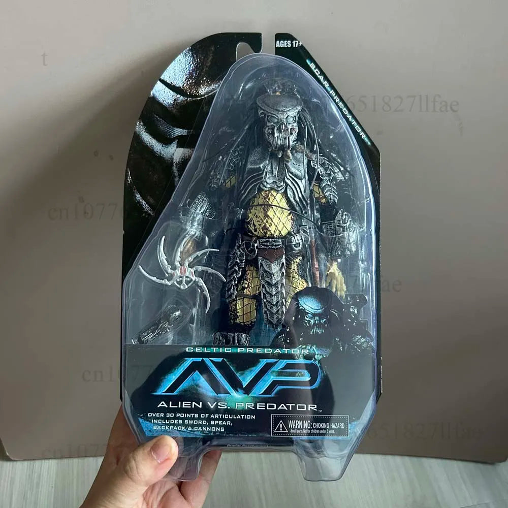 Grid Celtic Predator Figure Alien Grid Predator Celtic AVP Alien vs. Predator Chopper Action Figure Model Toy Joint Movable Doll