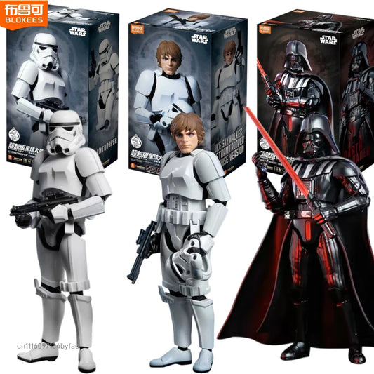 BLOKEES Star Wars Beyond Edition Series Building Blocks Luke Skywalker Darth Vader Han Solo Assembly Model Toys Ornaments Gifts